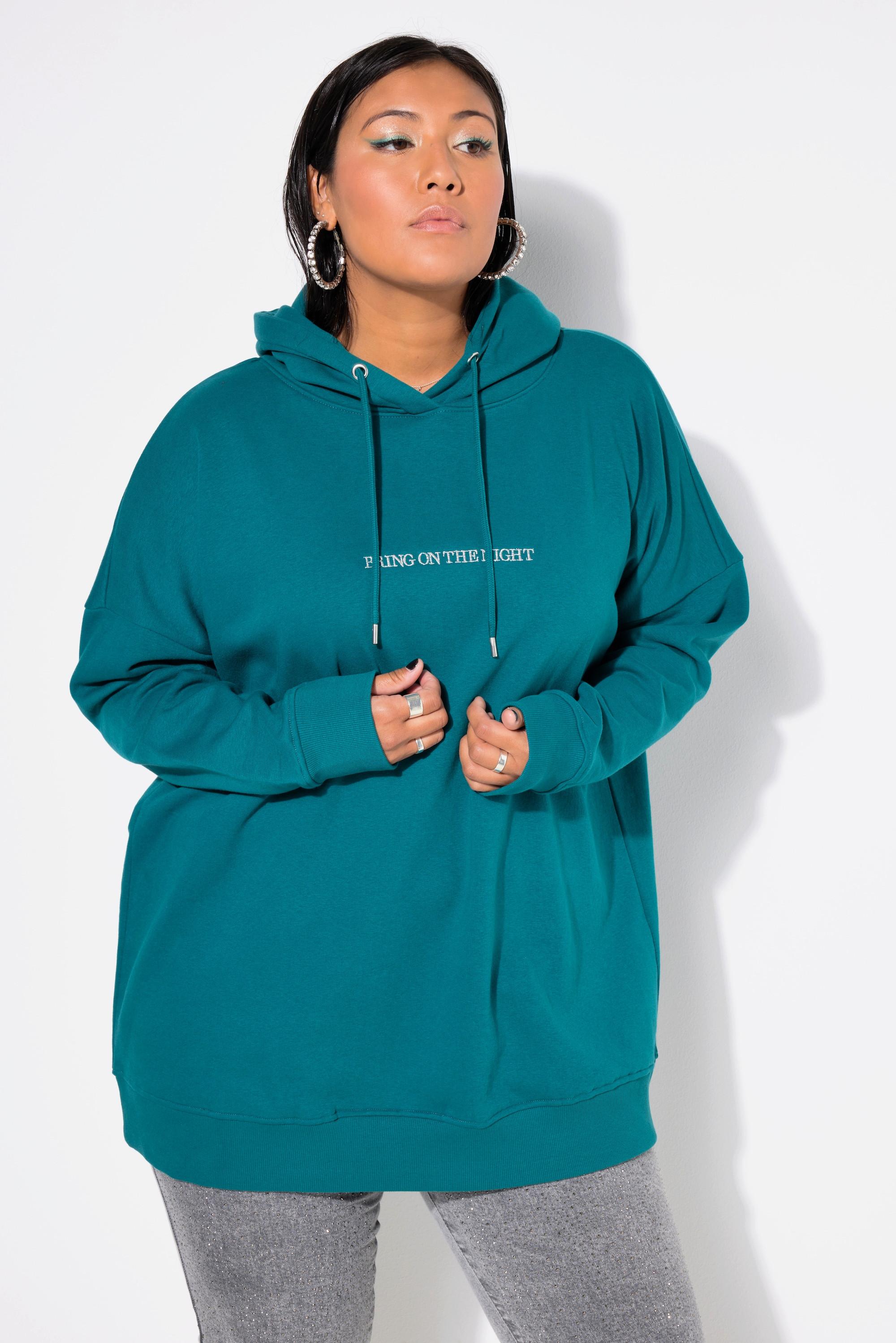 Studio Untold  Hoodie, oversized, Glitzer-Statement, Kapuze 