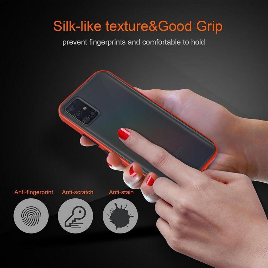 Cadorabo  Housse compatible avec Samsung Galaxy A51 5G - Coque de protection hybride avec intérieur en silicone TPU et dos en plastique mat 