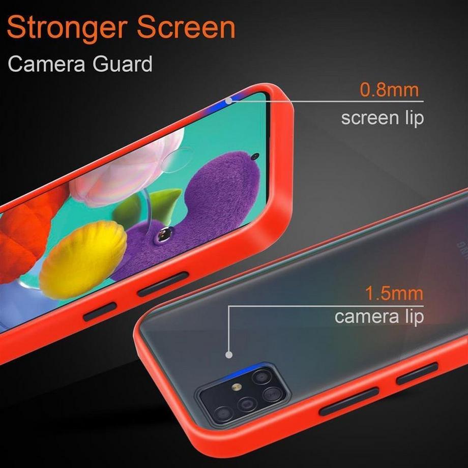 Cadorabo  Housse compatible avec Samsung Galaxy A51 5G - Coque de protection hybride avec intérieur en silicone TPU et dos en plastique mat 