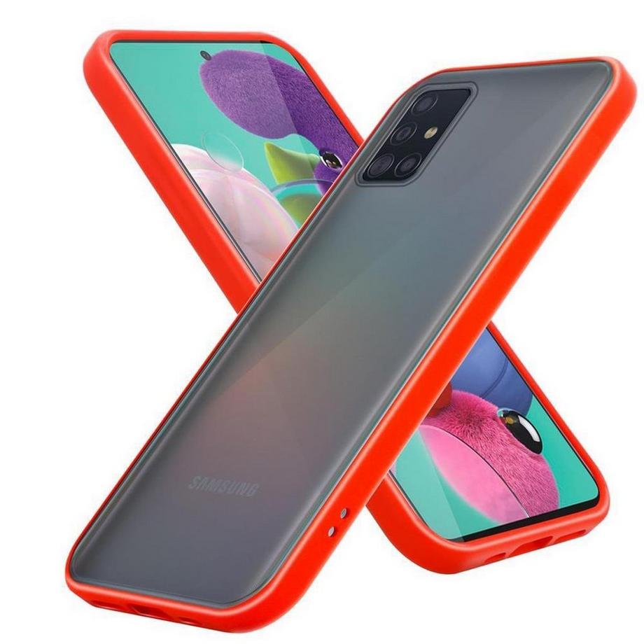 Cadorabo  Housse compatible avec Samsung Galaxy A51 5G - Coque de protection hybride avec intérieur en silicone TPU et dos en plastique mat 