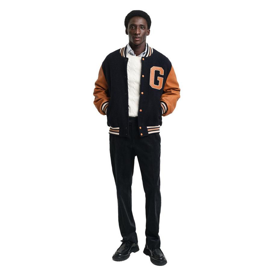 GANT Pull en tricot col rond torsadé Coupe confortable  