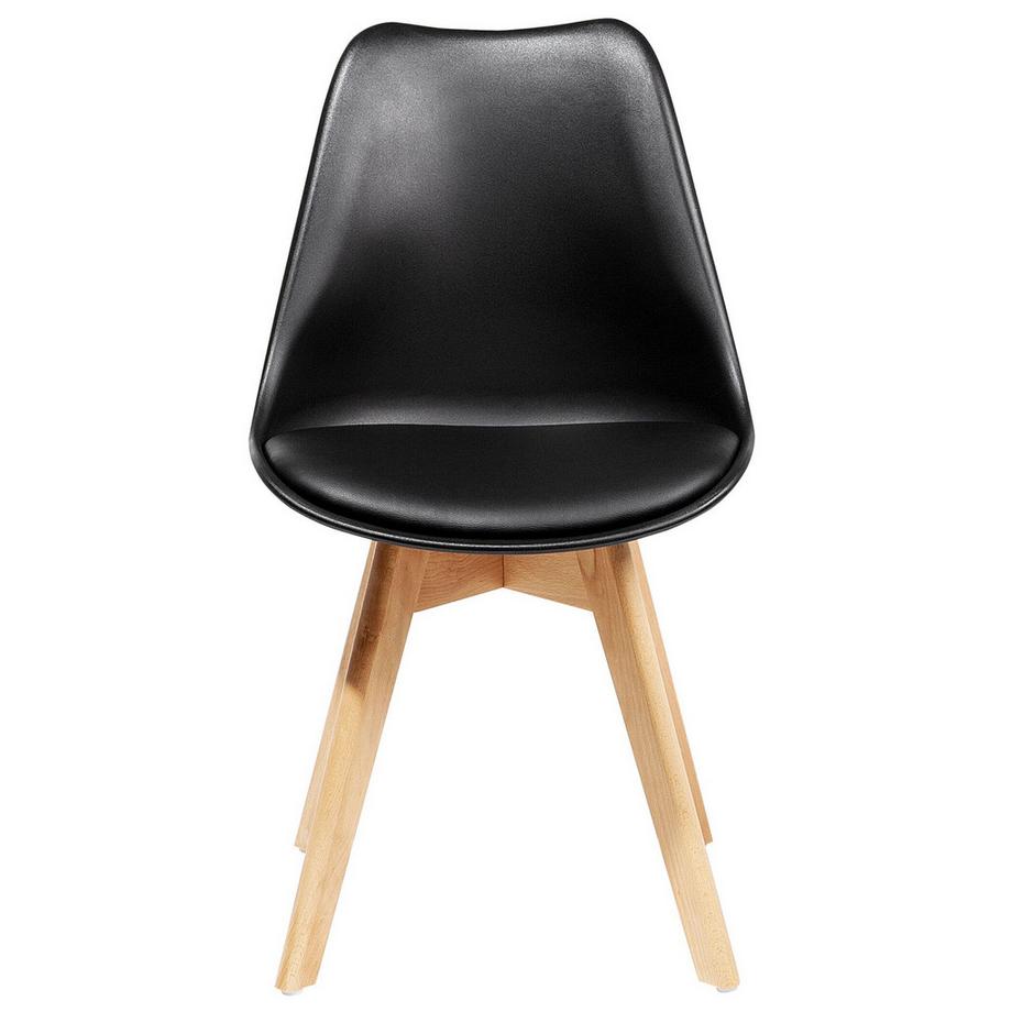 Beliani Lot de 2 chaises de salle à manger en Matière synthétique Rétro DAKOTA II  