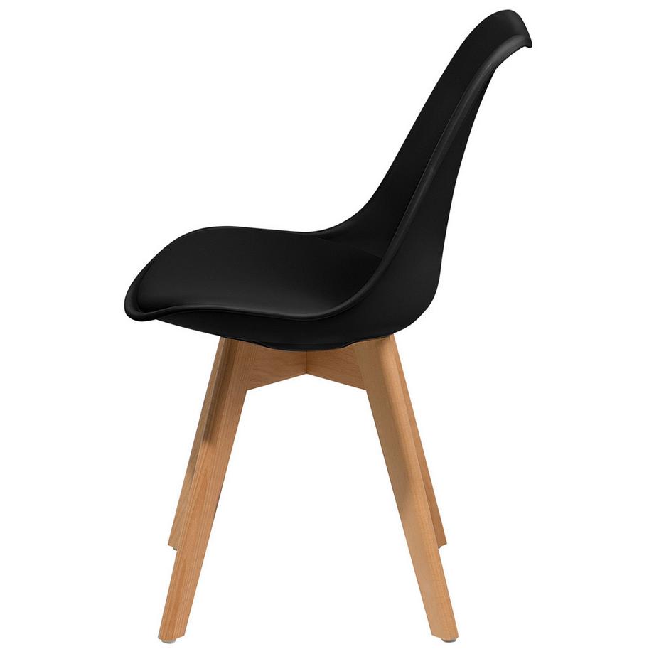 Beliani Lot de 2 chaises de salle à manger en Matière synthétique Rétro DAKOTA II  