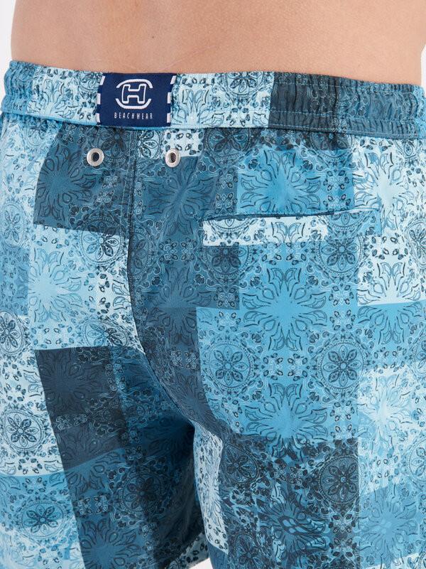 HOM Pantaloncini da Bagno Patchwork  
