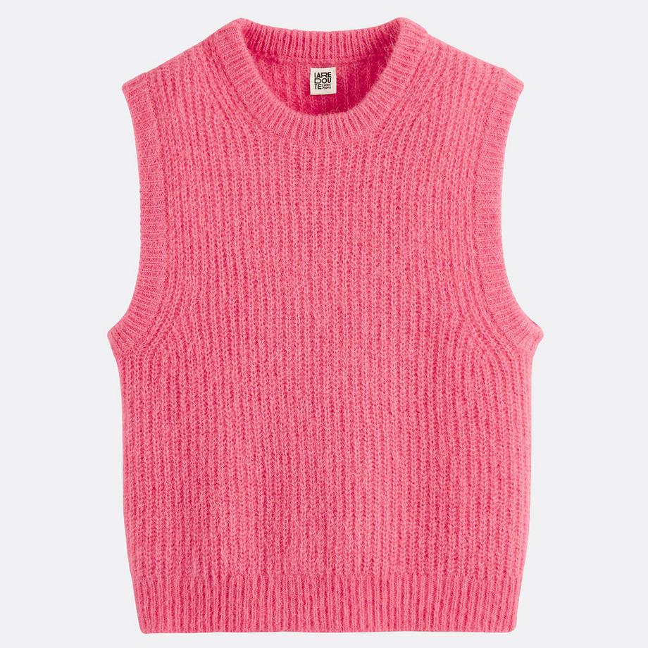 La Redoute Collections Gilet in maglia misto alpaca  