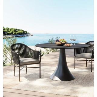 KARE Design Tavolo Grande Possibilita Outdoor nero rotondo 110  