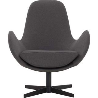 mutoni Fauteuil profond avec fonction pivotante gris foncé  