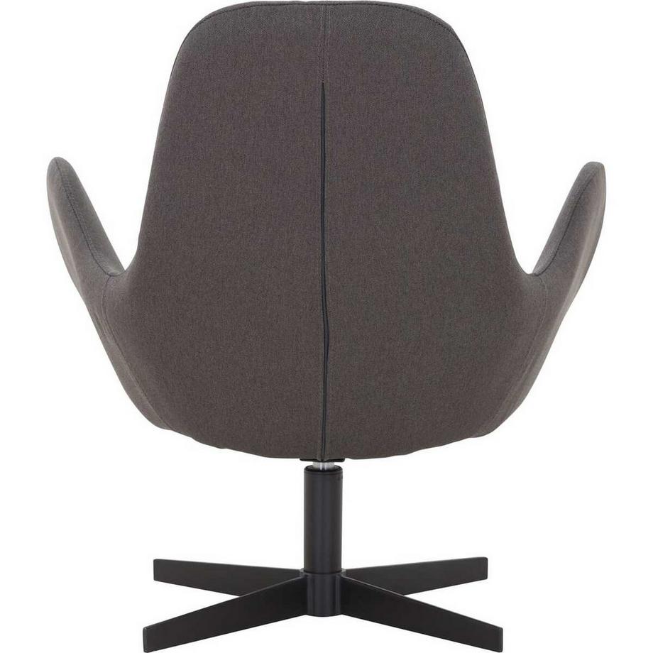 mutoni Sessel tief mit Drehfunktion dunkelgrau  