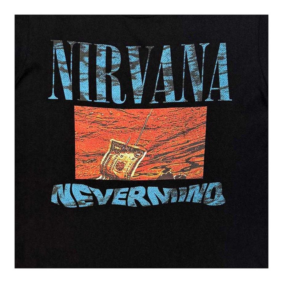 Nirvana T-Shirt Imprimé Graphique Vagues  