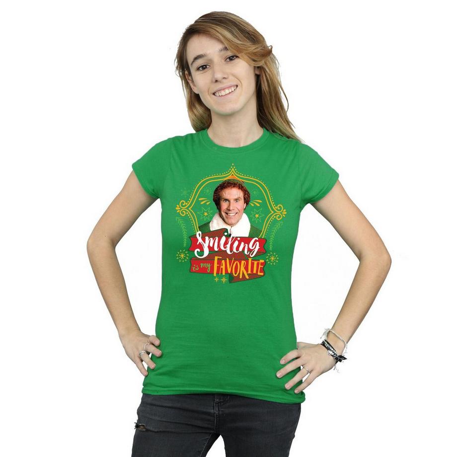 Elf Smiling Is My Favorite T-Shirt  