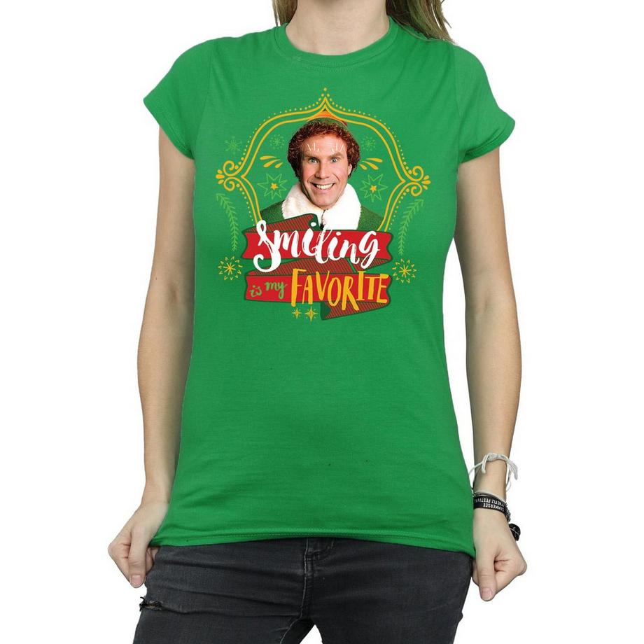 Elf Smiling Is My Favorite T-Shirt  