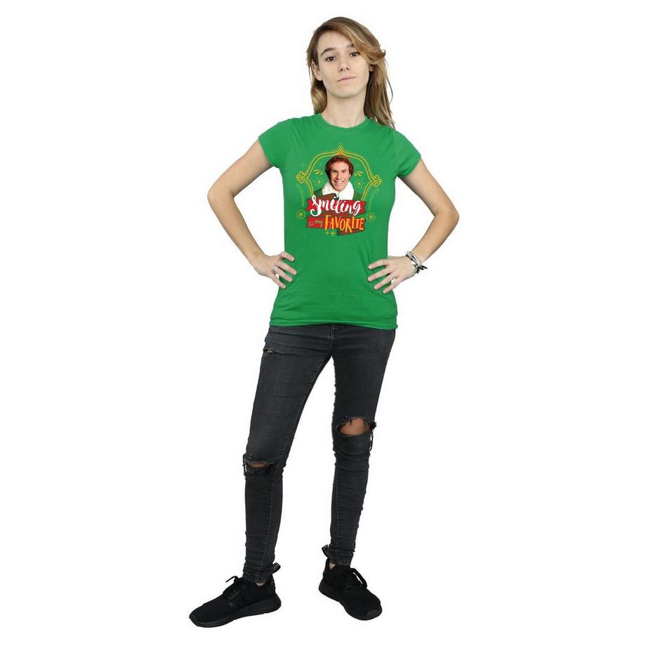 Elf Smiling Is My Favorite T-Shirt  