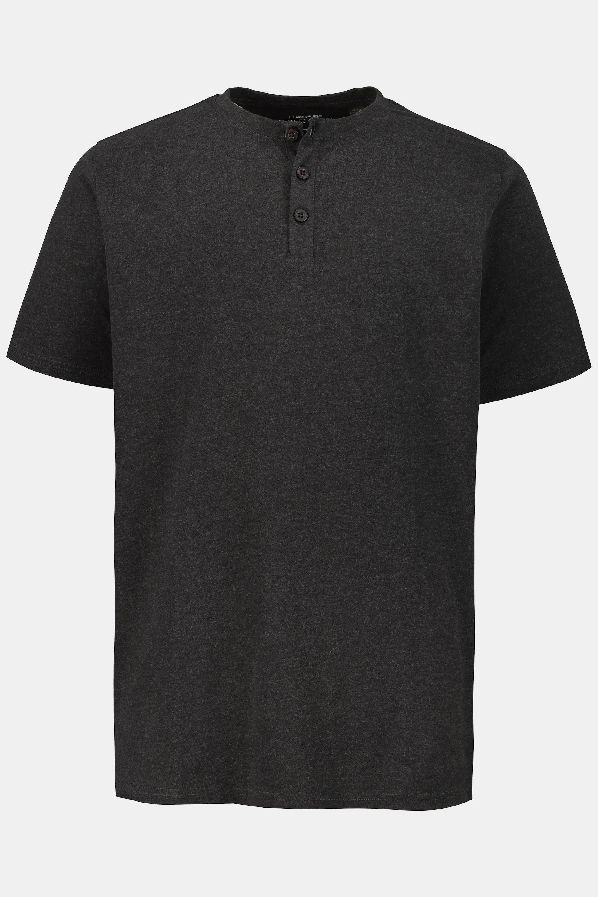 JP1880  T-shirt Henley, collection Basic. Manches courtes et patte de boutonnage 