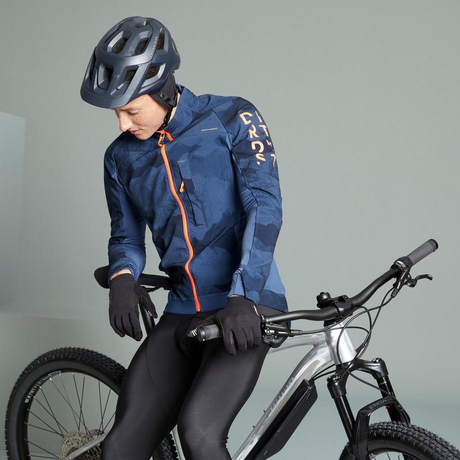 ROCKRIDER  Velohelm mit abnehmbarem Visier 