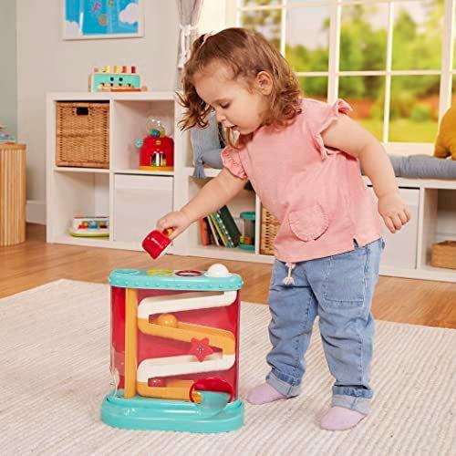 Activity-board  Kugelbahn Motorikspielzeug - Hammerspiel mit Hammer und 4 Kugeln - Lernspielzeug Hammerspiel 