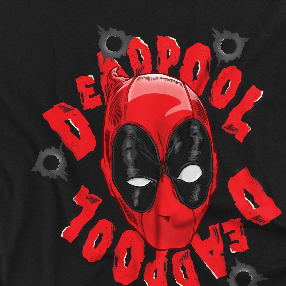 Deadpool Bullet Hole Logo T-Shirt Manches Longues  