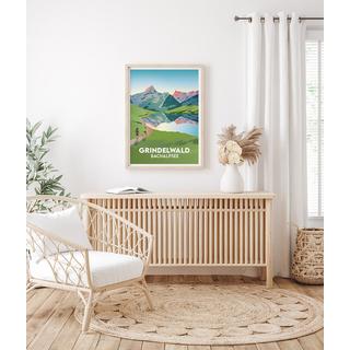La-Jonx Affiche de Grindelwald - Bachalpsee  