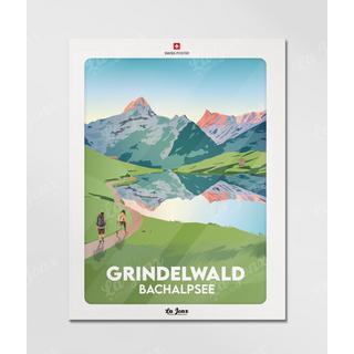 La-Jonx Affiche de Grindelwald - Bachalpsee  