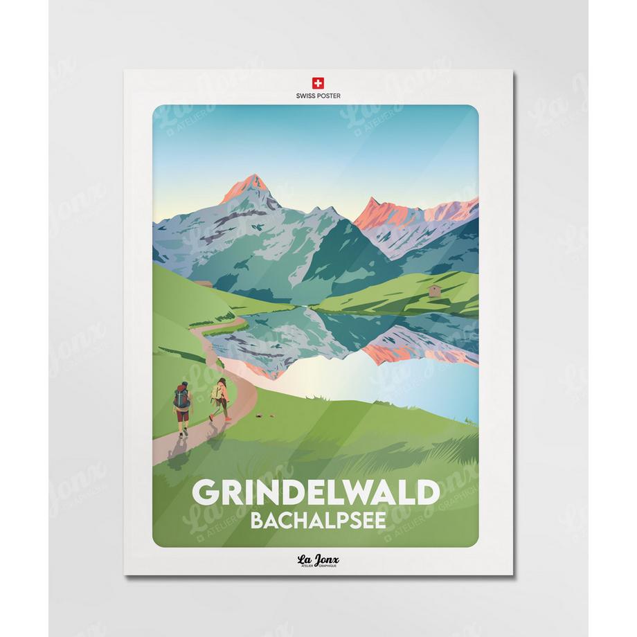 La-Jonx Grindelwald - Bachalpsee - Poster  