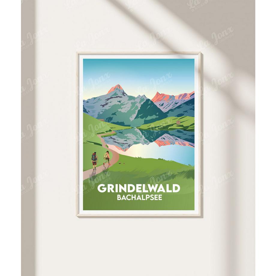 La-Jonx Grindelwald - Bachalpsee - Poster  