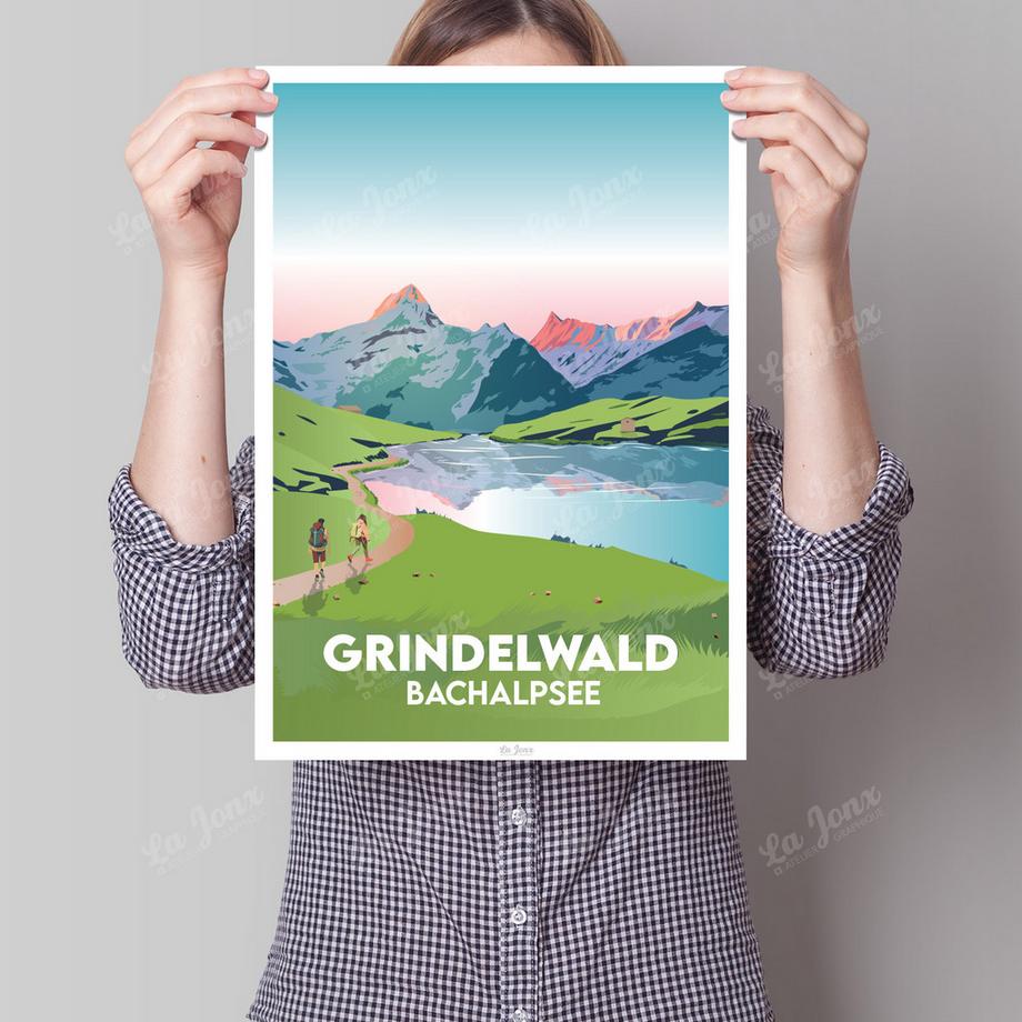 La-Jonx Grindelwald - Bachalpsee - Poster  