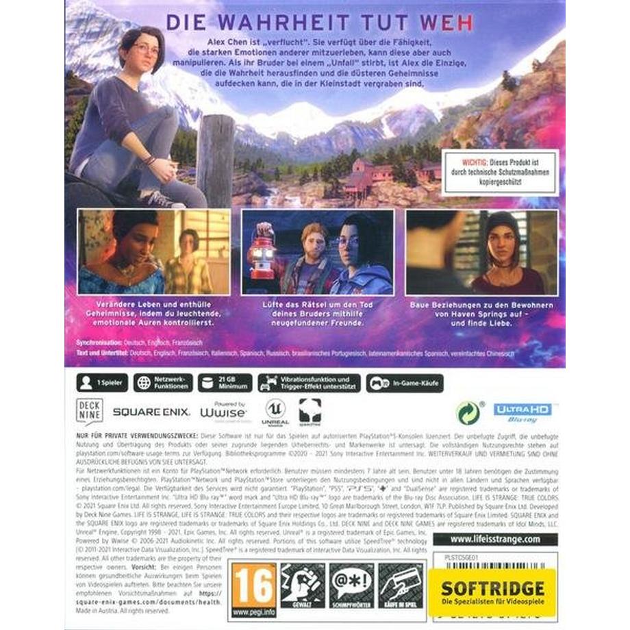 Square-Enix  Square Enix Life is Strange: True Colors Standard Deutsch, Englisch PlayStation 5 