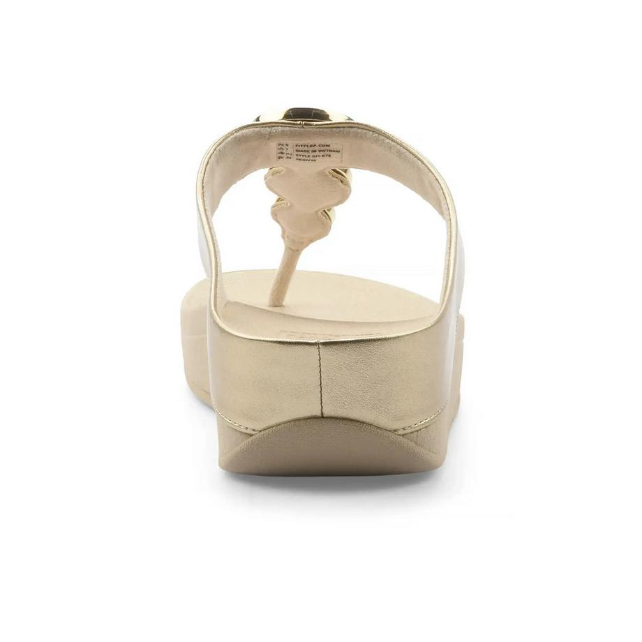 Fitflop Halo Bead-Circle Metallic Toe-Post Sandale  