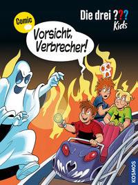 Die drei ??? Kids, Vorsicht, Verbrecher! Hector, Christian; Ruoss, Christof (Illustrationen) Copertina rigida 