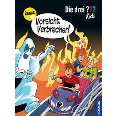 Die drei ??? Kids, Vorsicht, Verbrecher! Hector, Christian; Ruoss, Christof (Illustrationen) Copertina rigida 