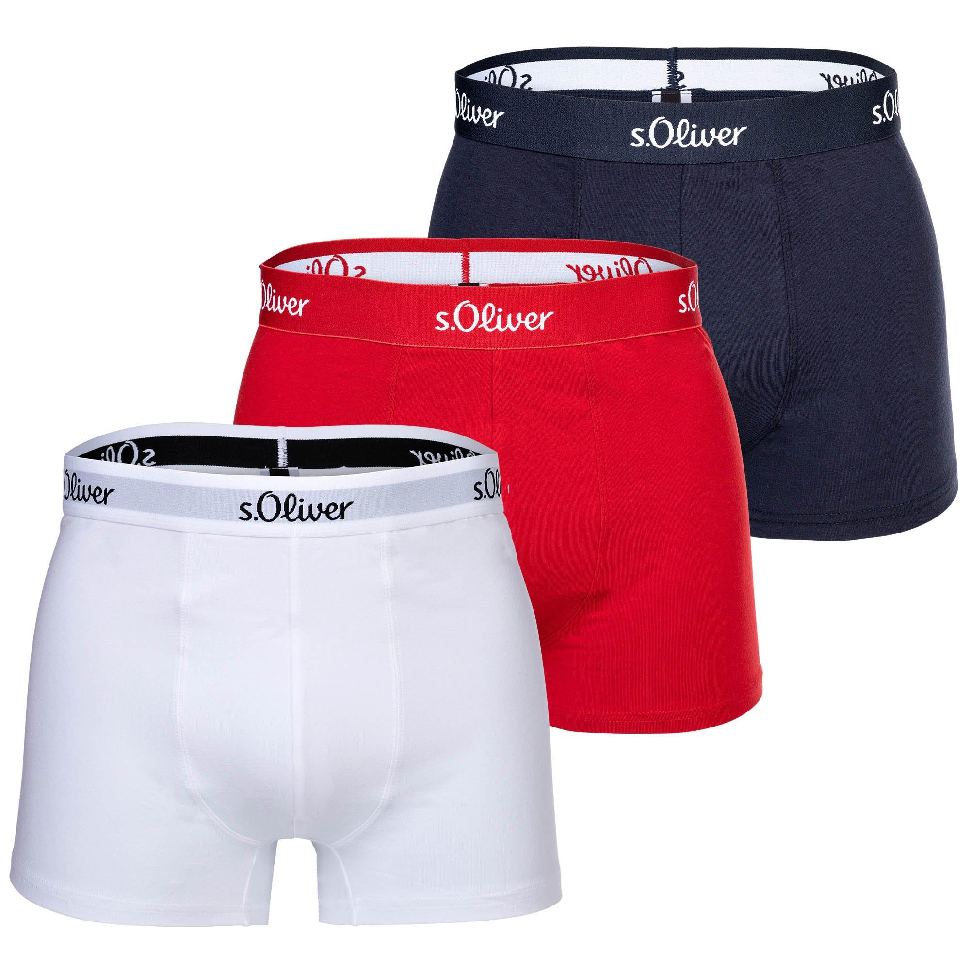 s. Oliver  Boxer Uomini Confezione da 3 Stretch 