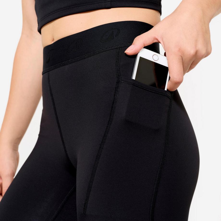 DOMYOS  Leggings donna elastico in vita 