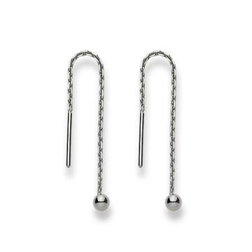 Ohrhänger Weissgold 750, 50mm