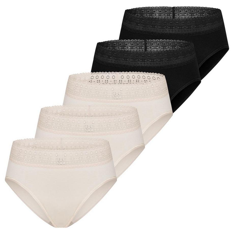 Modal Lace lot de 5  - culottes taille haute