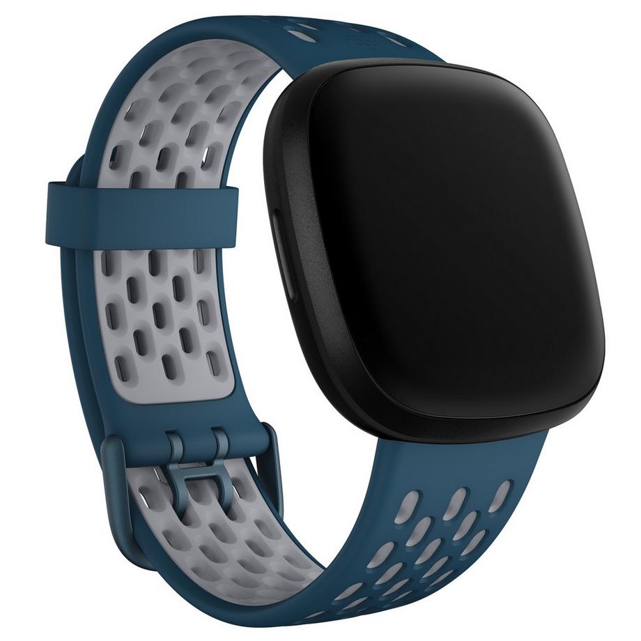 fitbit  Versa 3/4,Sense/2 SportBand Saphir/F.Grau L 