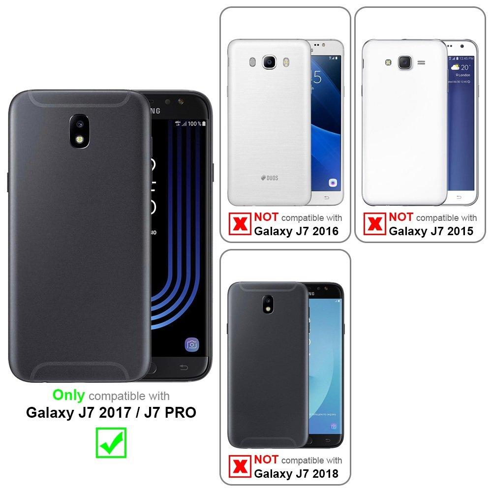 Cadorabo  Hülle für Samsung Galaxy J7 2017 TPU Silikon Frosted 