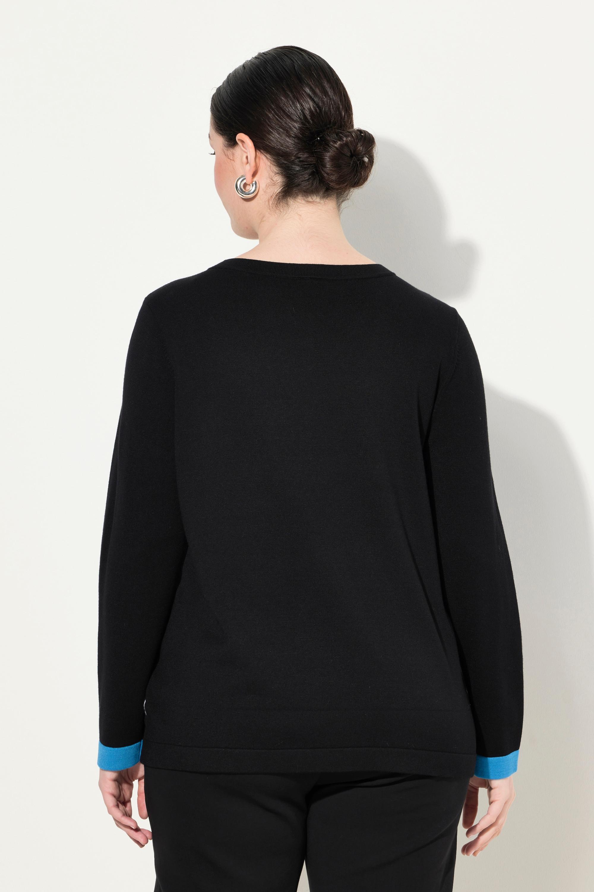 Ulla Popken  Pullover, Rundhals, Langarm 