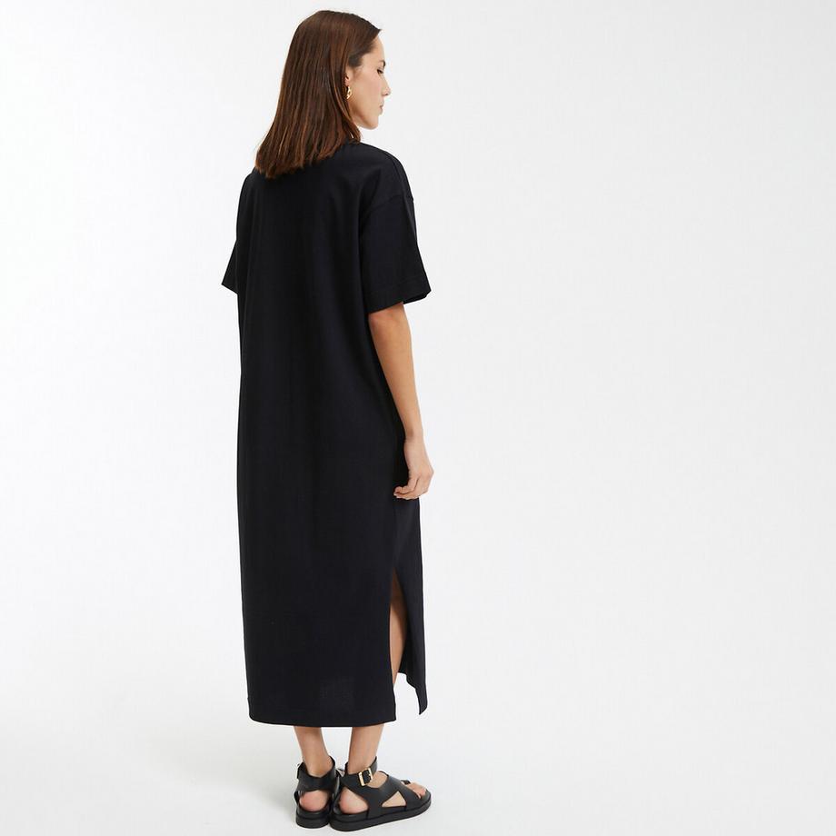 La Redoute Collections Abito lungo in jersey con abbottonatura sulla spalla  