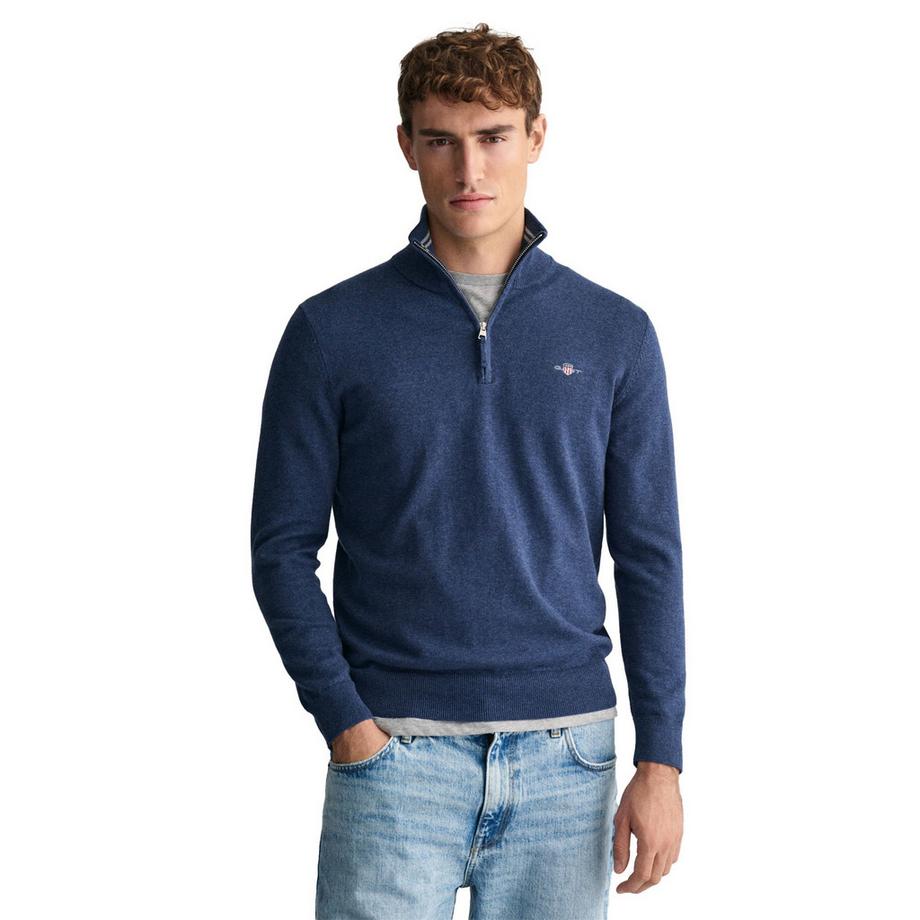 GANT Pull en tricot demi-zip  