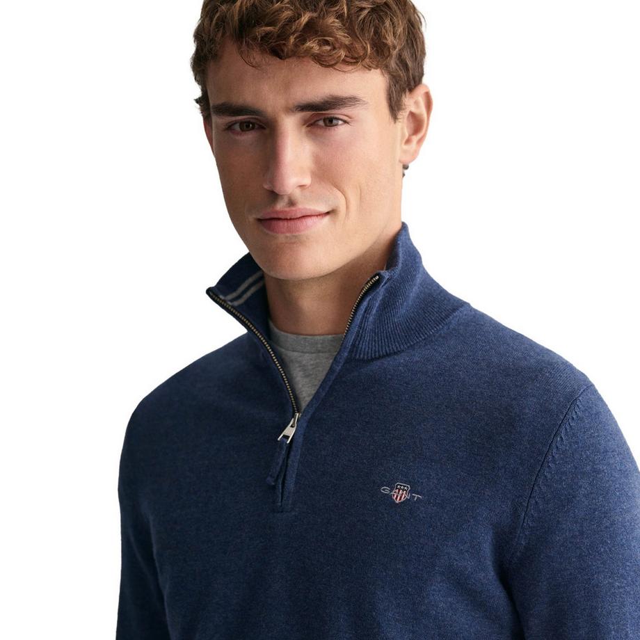 GANT Pull en tricot demi-zip  