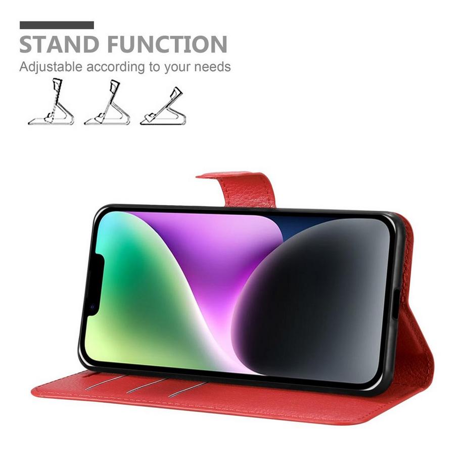 Cadorabo  Hülle für Apple iPhone 14 PLUS Standfunktion, Kartenfach 