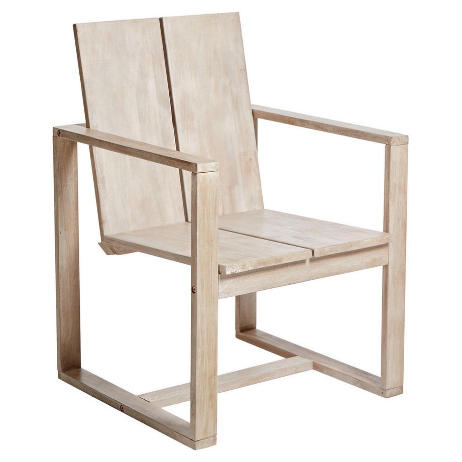 Beliani Set mit 2 Stühlen und Sitzkissen aus Akazienholz  AZZANELLO  