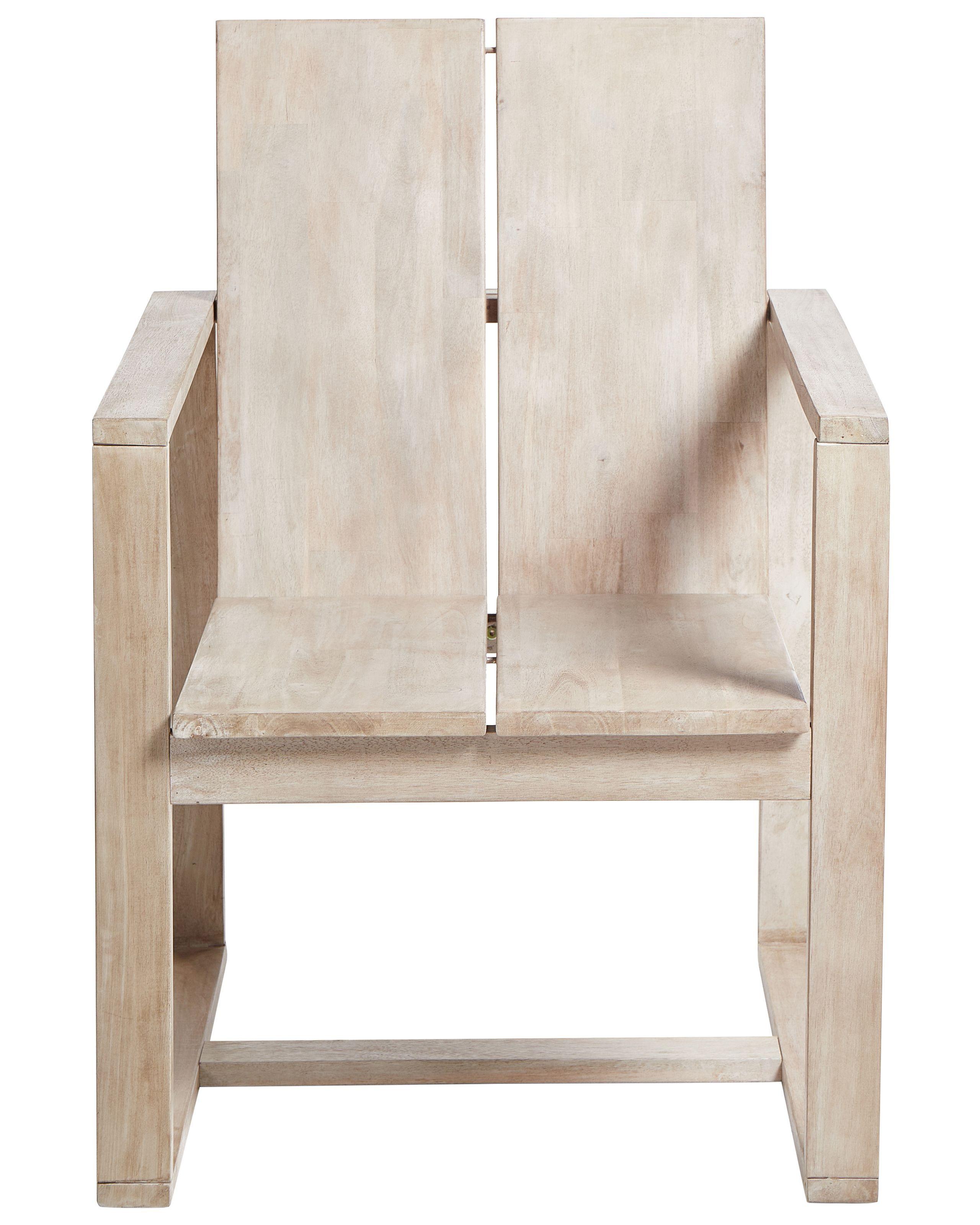 Beliani Set di 2 sedie da giardino con cuscini en Legno d'acacia Rustico AZZANELLO  