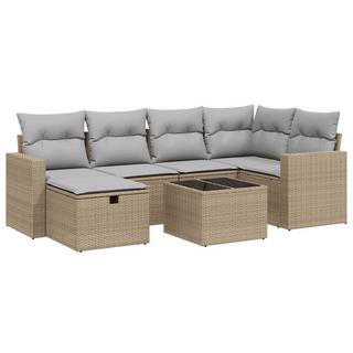 VidaXL set divano da giardino Polirattan  