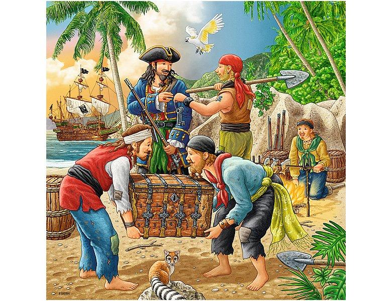 Ravensburger  Puzzle Abenteuer auf hoher See (3x49) 