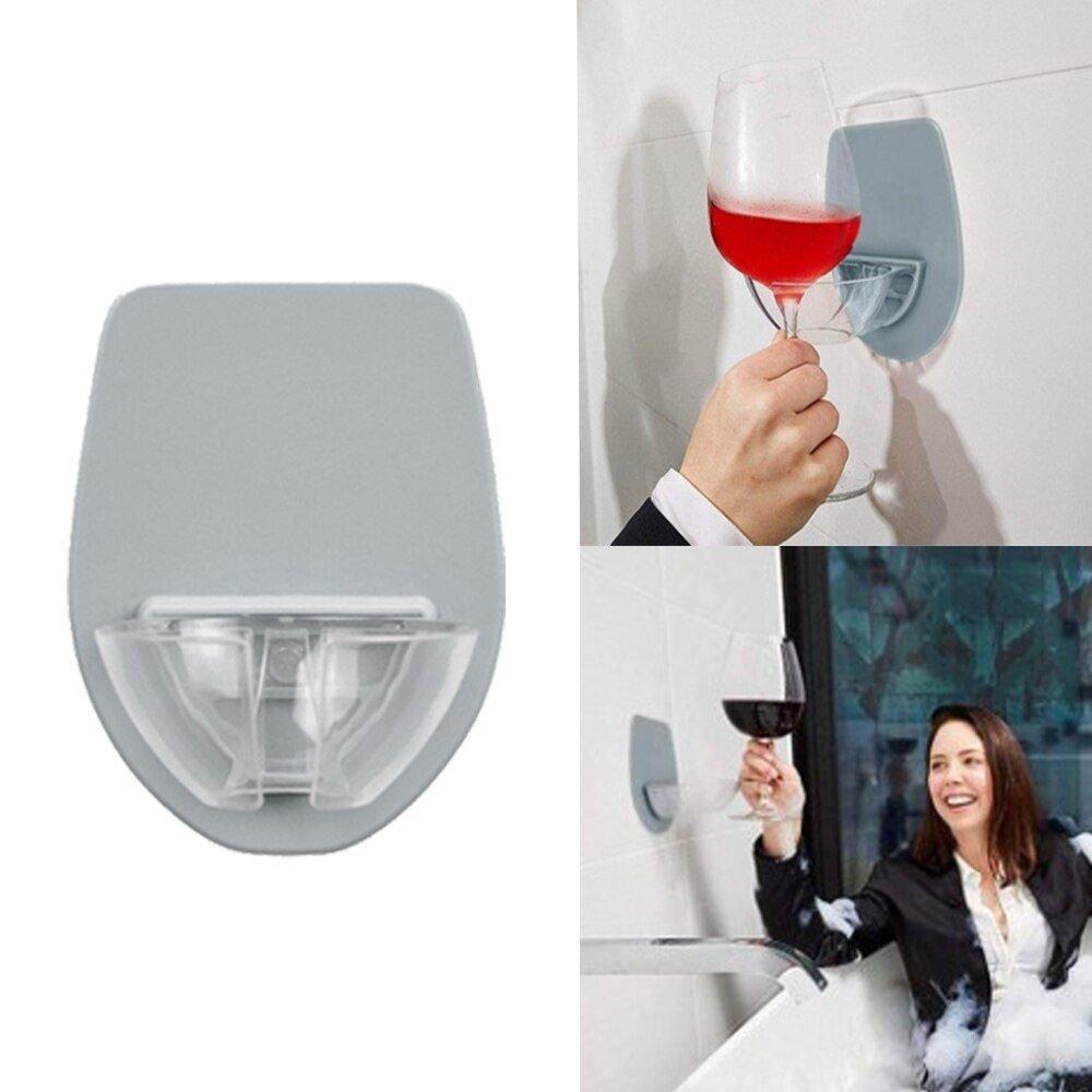 eStore Selbstklebender Weinglashalter für die Wand  