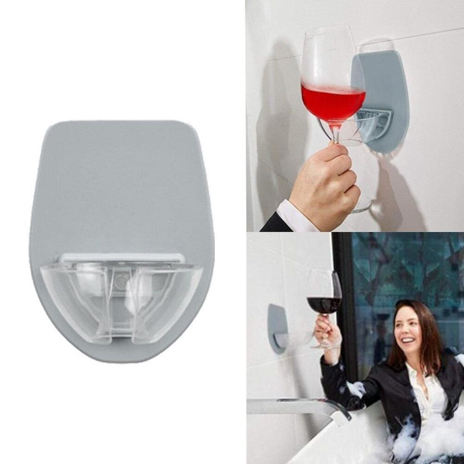 eStore Portabicchiere da vino autoadesivo da muro  