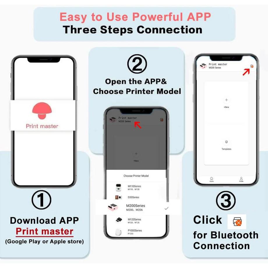 Phomemo Thermoetiketten für M200/M220/M221  