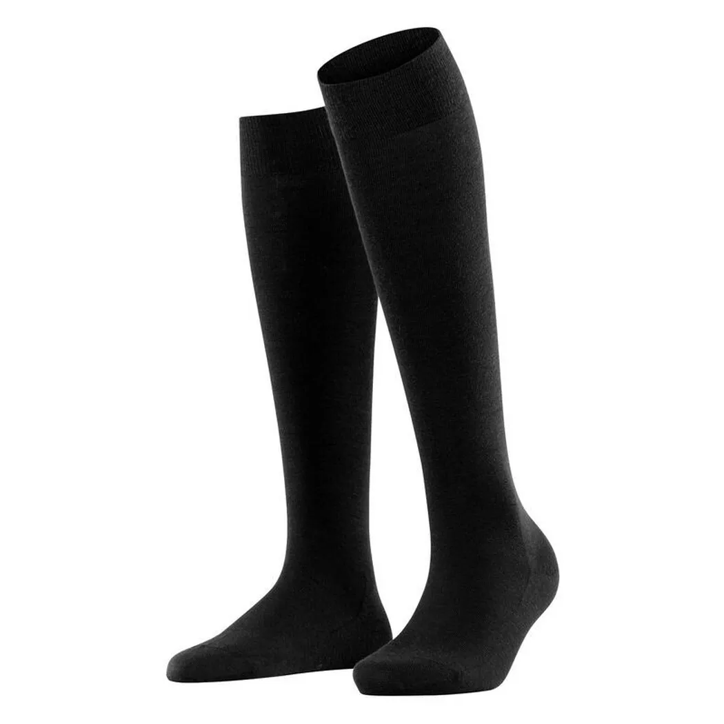 FALKE Kniestrümpfe SOFTMERINO black schwarz | 41/42
