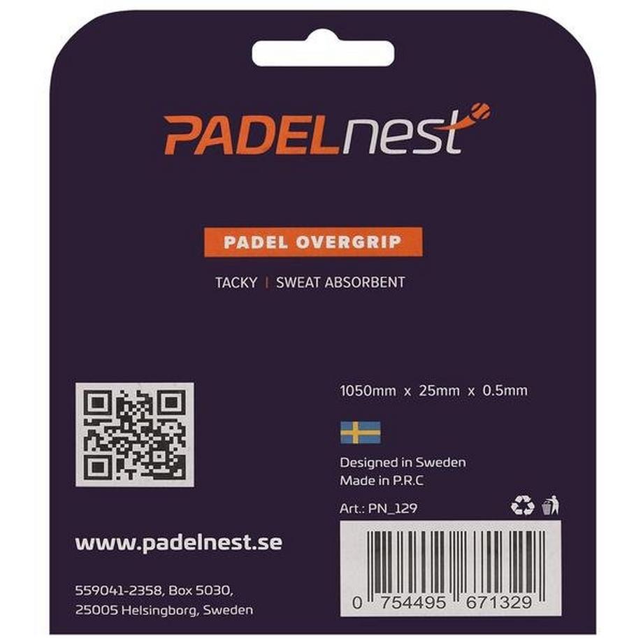 Padelnest  Padelnest, 3x Overgrips - Tacky - Weiß 