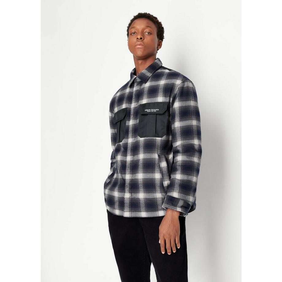 Armani Exchange Camicia Giacca a Quadri  